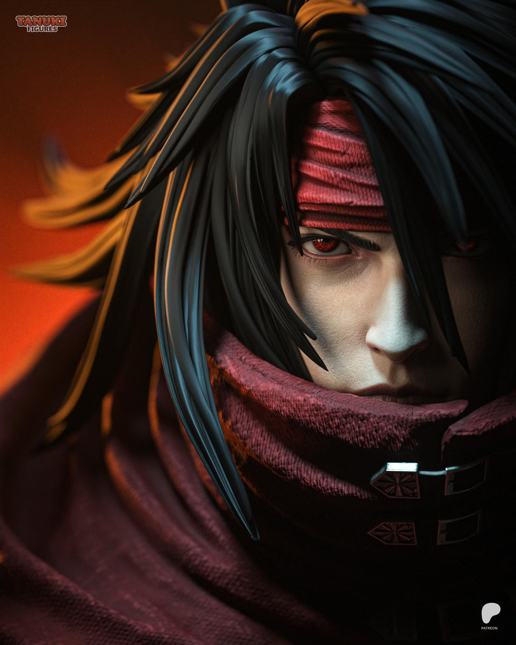 Forgotten Sins - Mysterious Crimson Gunslinger Vincent Valentine Resin Figure 16K