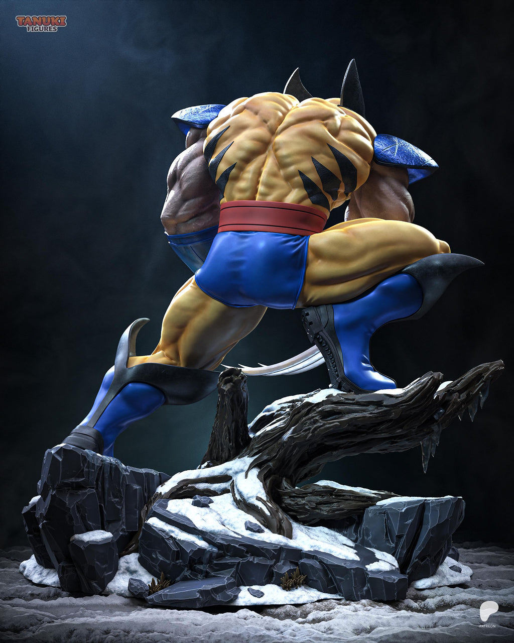 Feral Instinct - Muscular Aggressive Comic Mutant Wolverine Resin Figure 16K