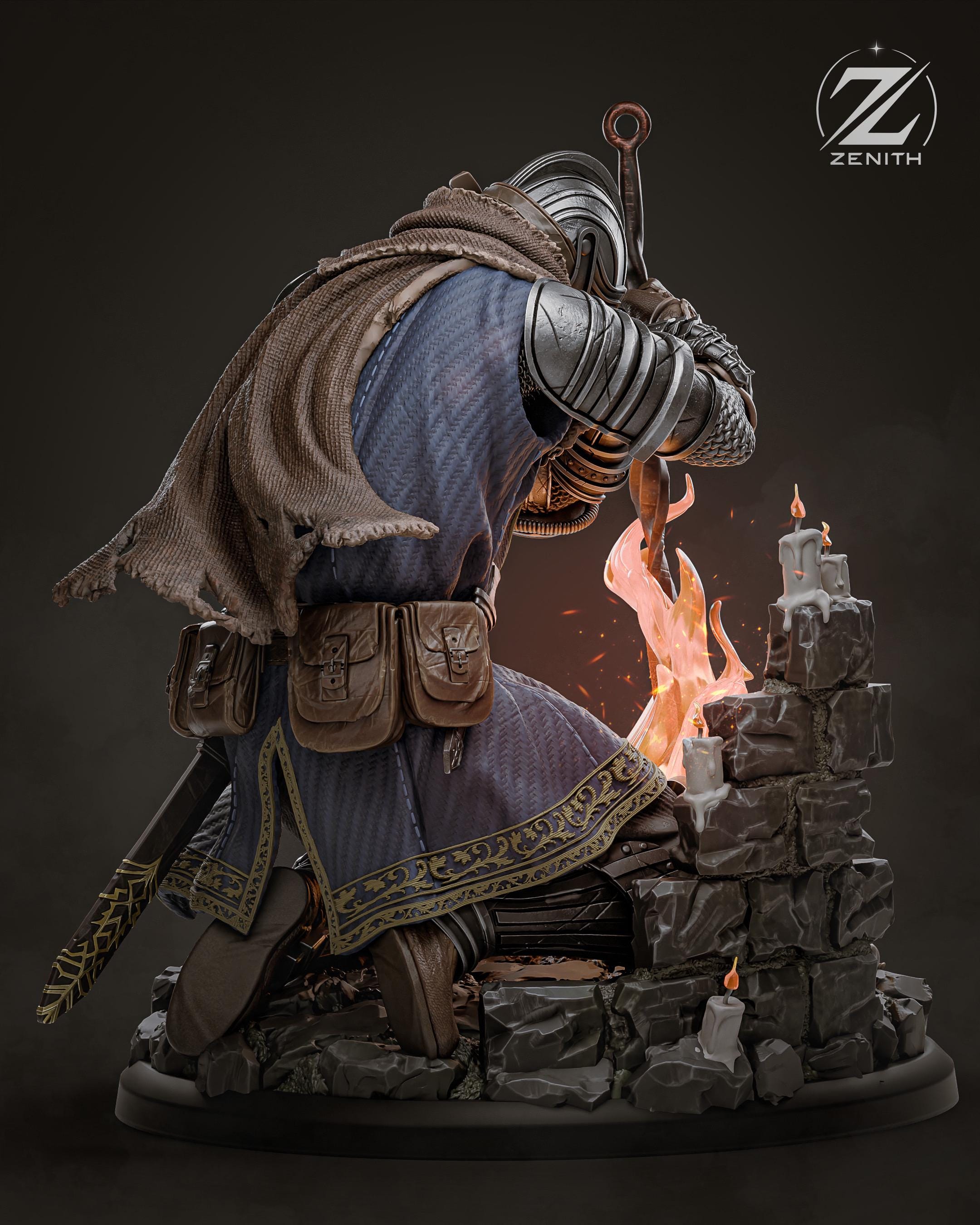 Lord Of Cinders - Dark Fantasy Medieval Hero Dark Souls Resin Figure 16K