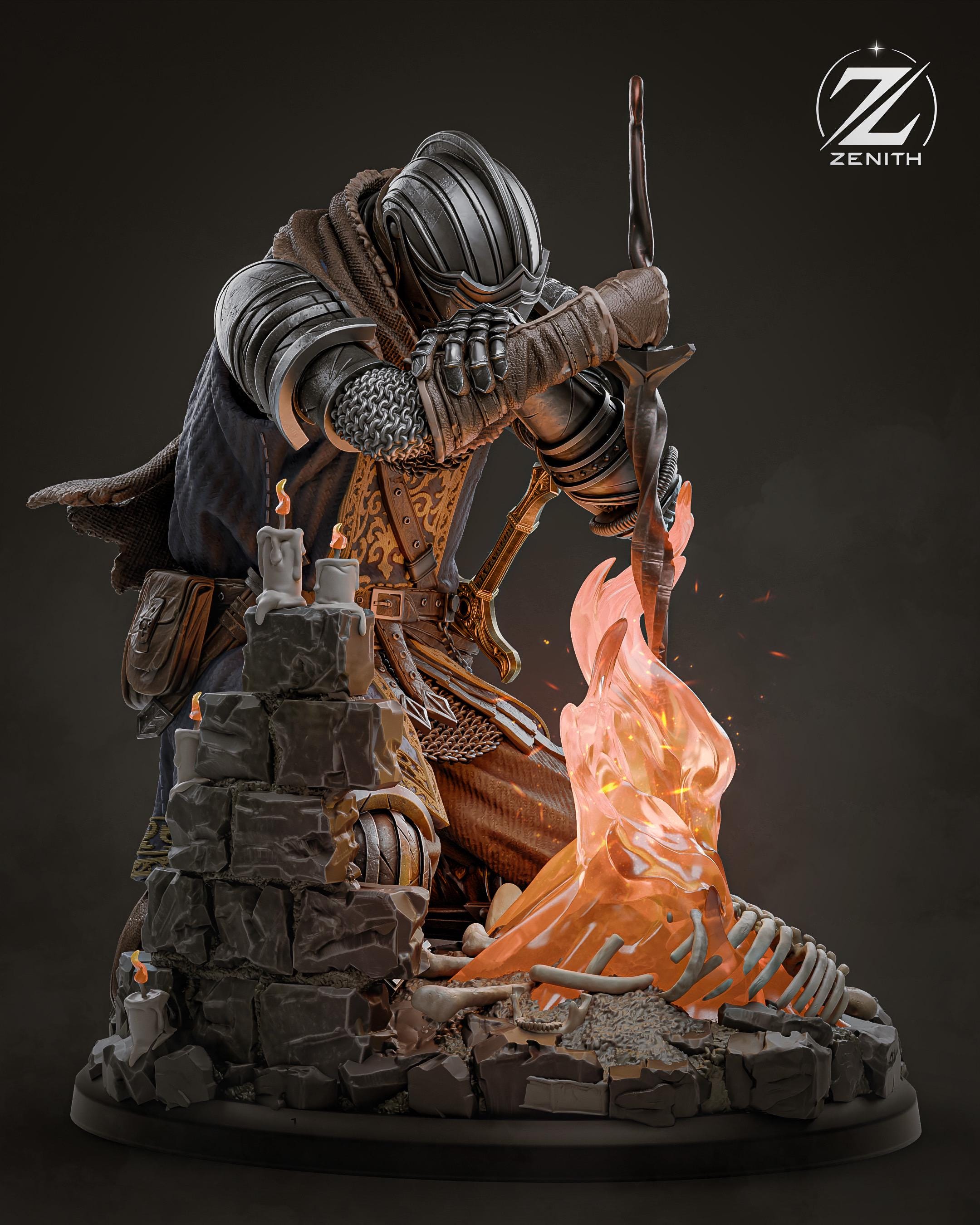 Lord Of Cinders - Dark Fantasy Medieval Hero Dark Souls Resin Figure 16K