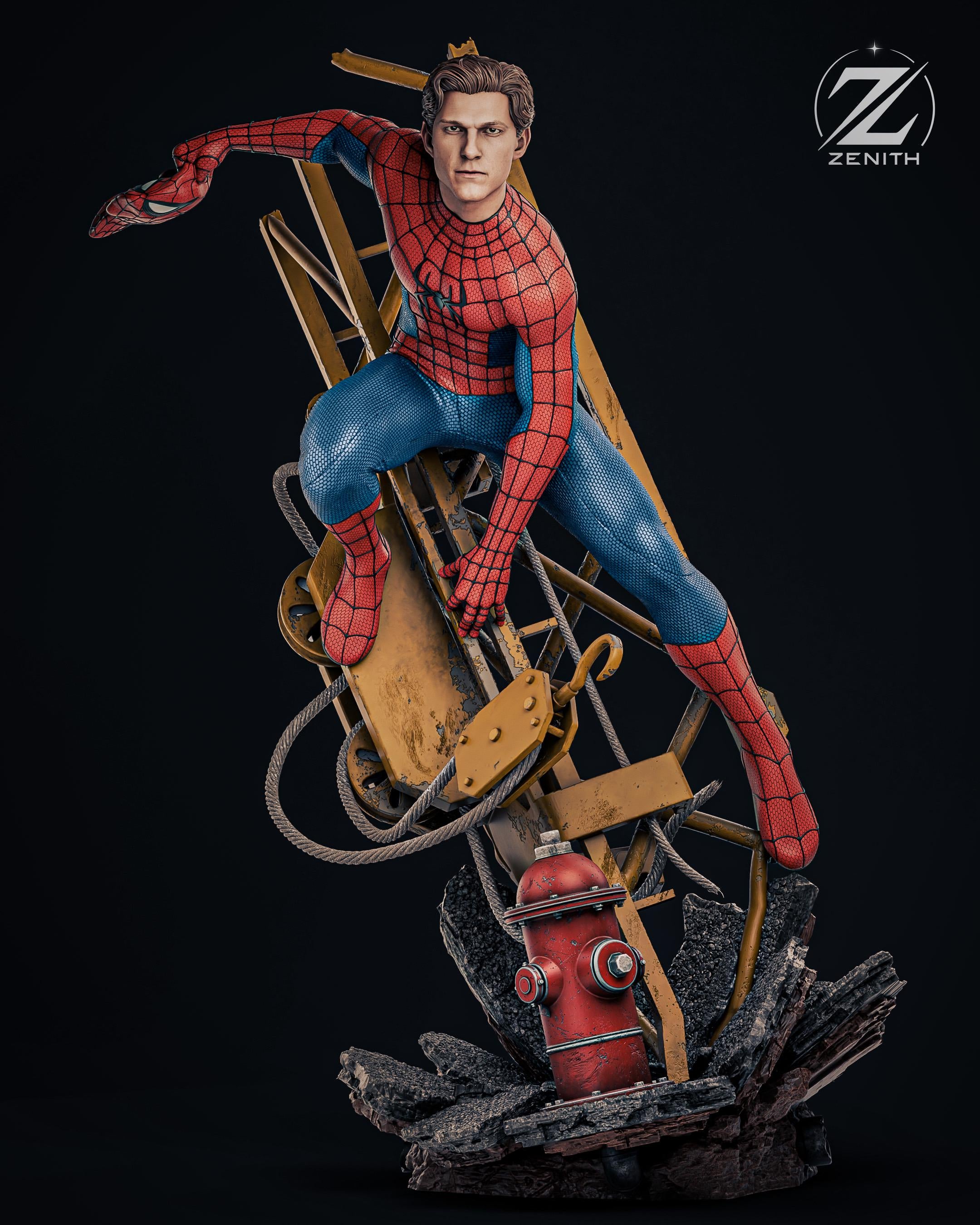 The Arachnid Avenger - Agile Web Slinger Superhero Spider-Man Resin Figure 16K