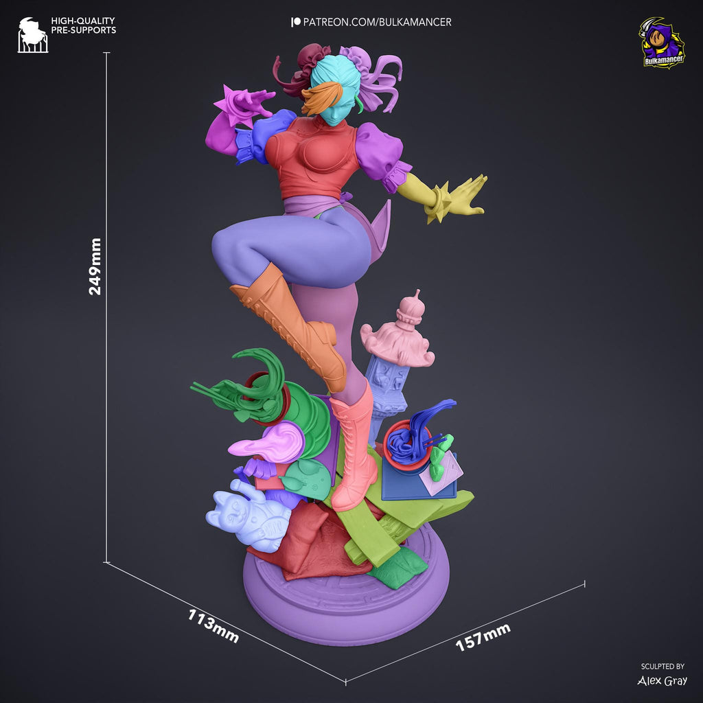 Hundred Kicks - Athletic Martial Artist Fighter Chun-Li Resin Figure 16K
