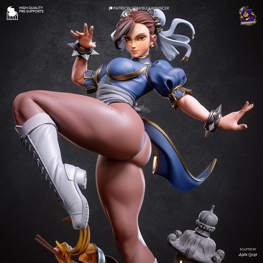 Hundred Kicks - Athletic Martial Artist Fighter Chun-Li Resin Figure 16K