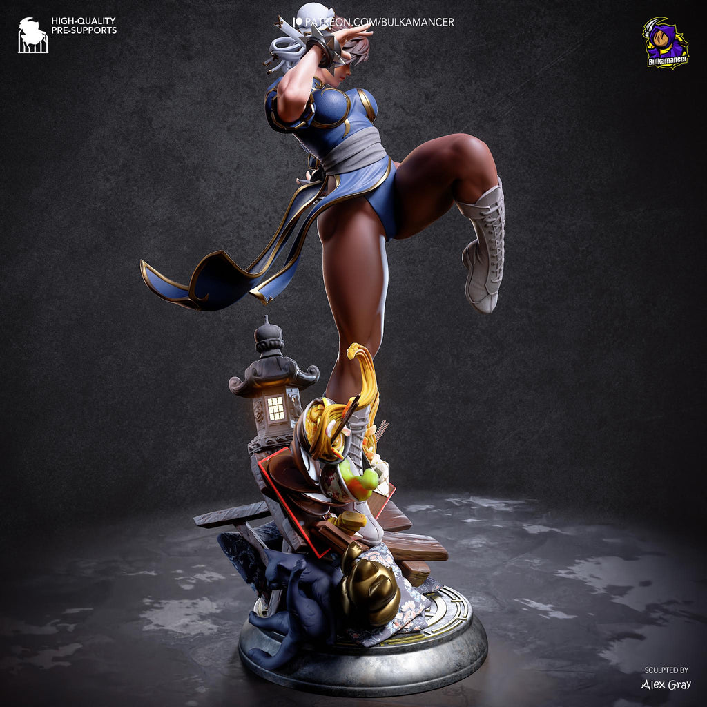 Hundred Kicks - Athletic Martial Artist Fighter Chun-Li Resin Figure 16K