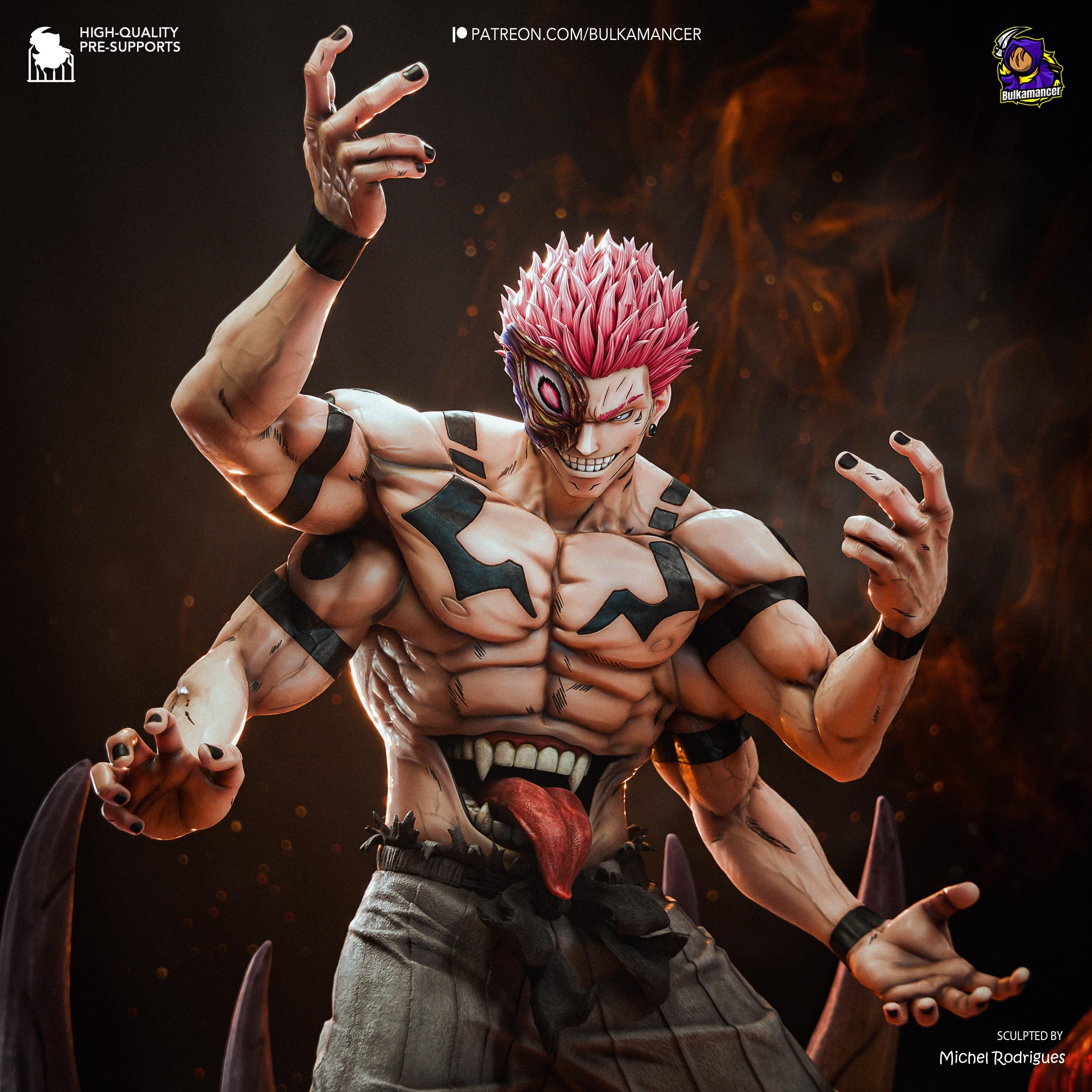 Twin-Faced Calamity - Demonic Sinister Cursed Ryomen Sukuna Resin Figure 16K