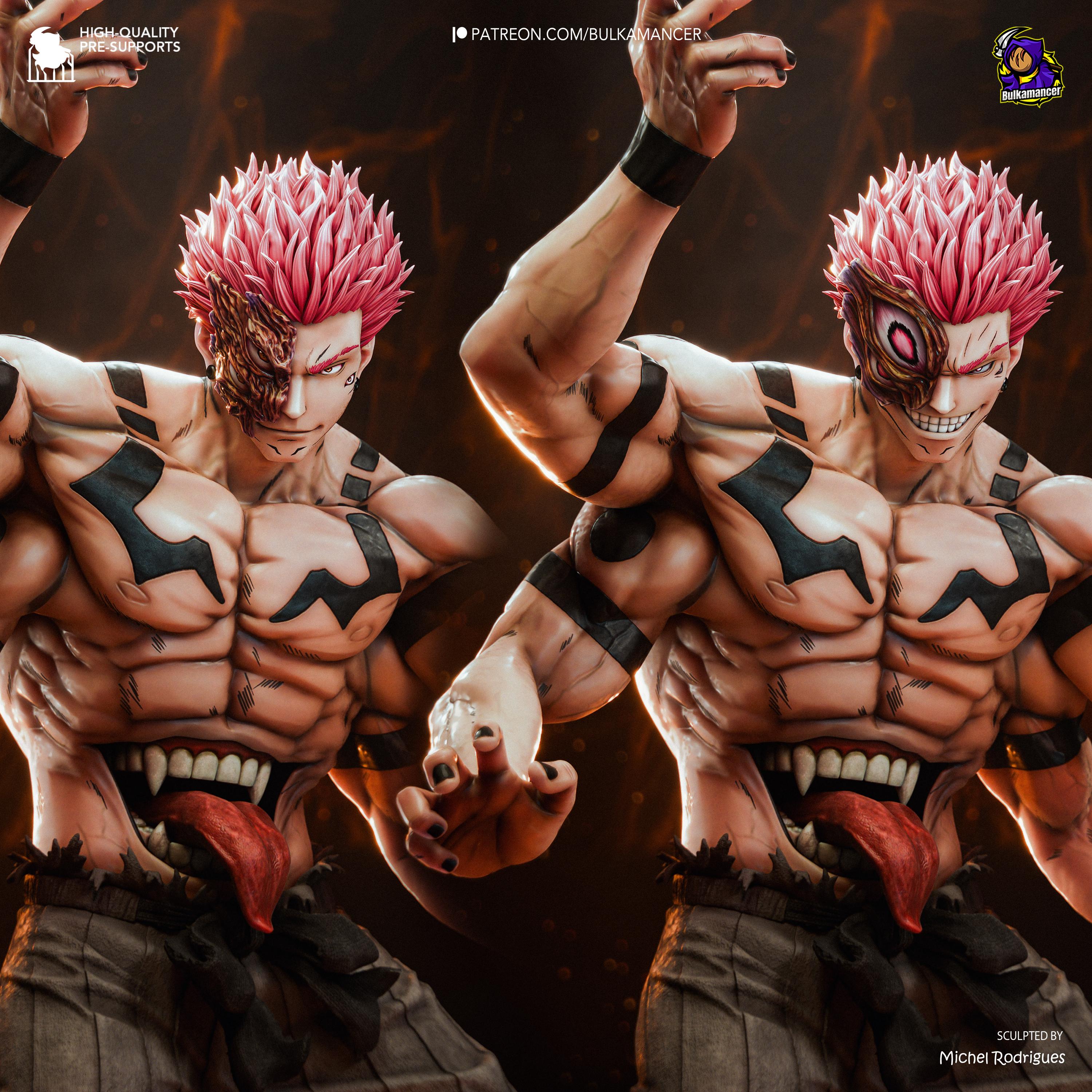 Twin-Faced Calamity - Demonic Sinister Cursed Ryomen Sukuna Resin Figure 16K