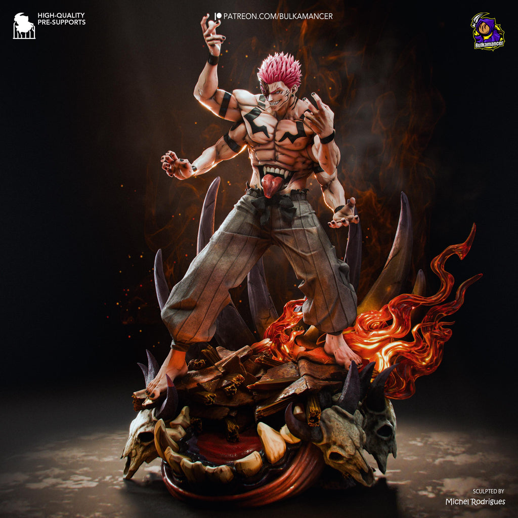 Twin-Faced Calamity - Demonic Sinister Cursed Ryomen Sukuna Resin Figure 16K