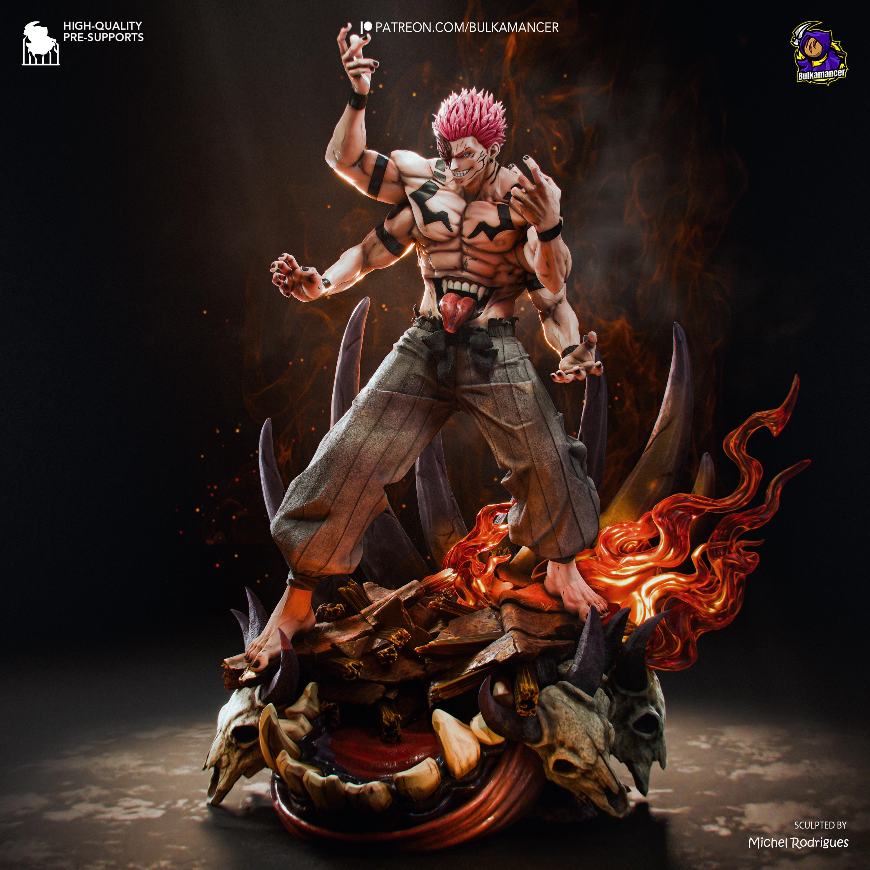 Twin-Faced Calamity - Demonic Sinister Cursed Ryomen Sukuna Resin Figure 16K