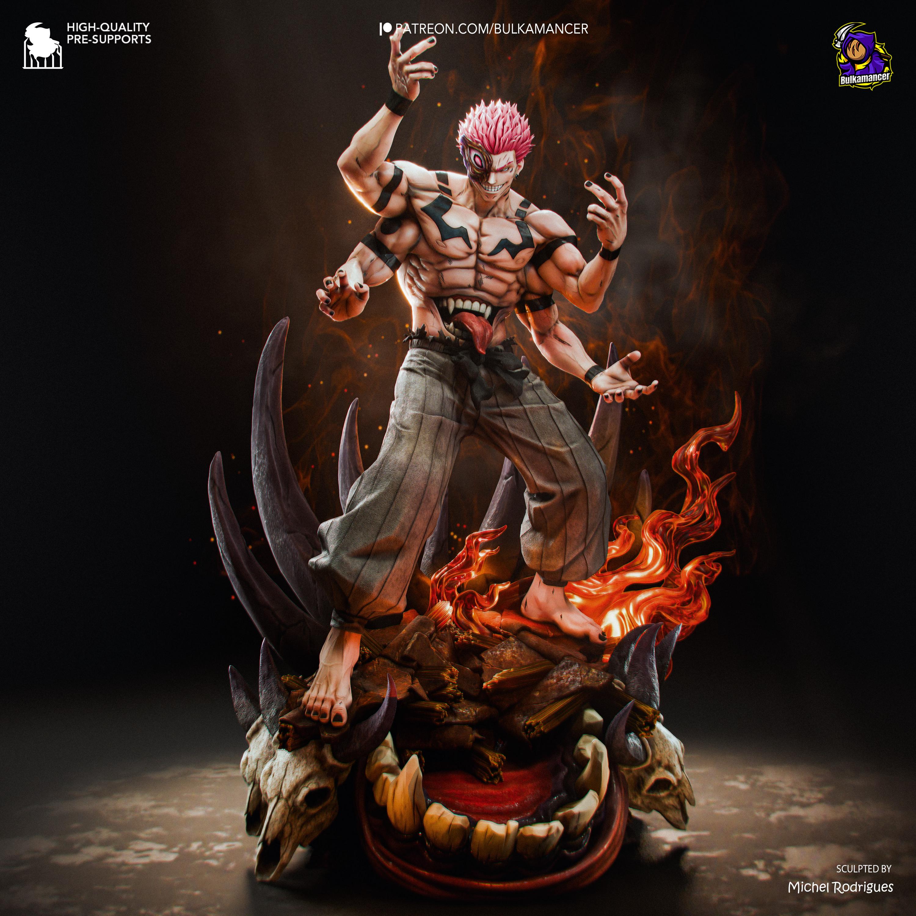 Twin-Faced Calamity - Demonic Sinister Cursed Ryomen Sukuna Resin Figure 16K