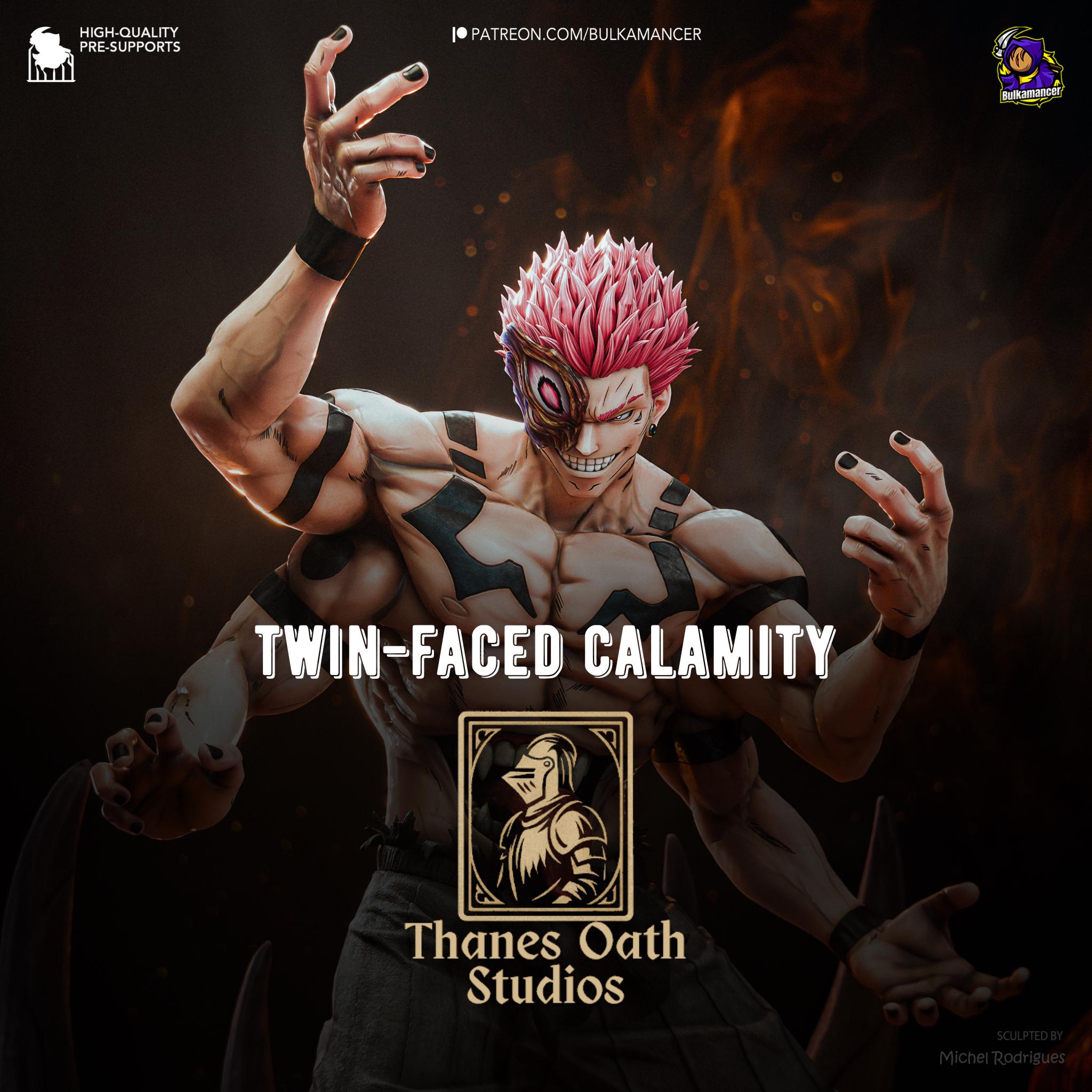 Twin-Faced Calamity - Demonic Sinister Cursed Ryomen Sukuna Resin Figure 16K
