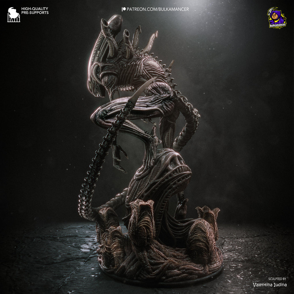 Black Carapace - Alien Predator Monster Horror Xenomorph Resin Figure 16K