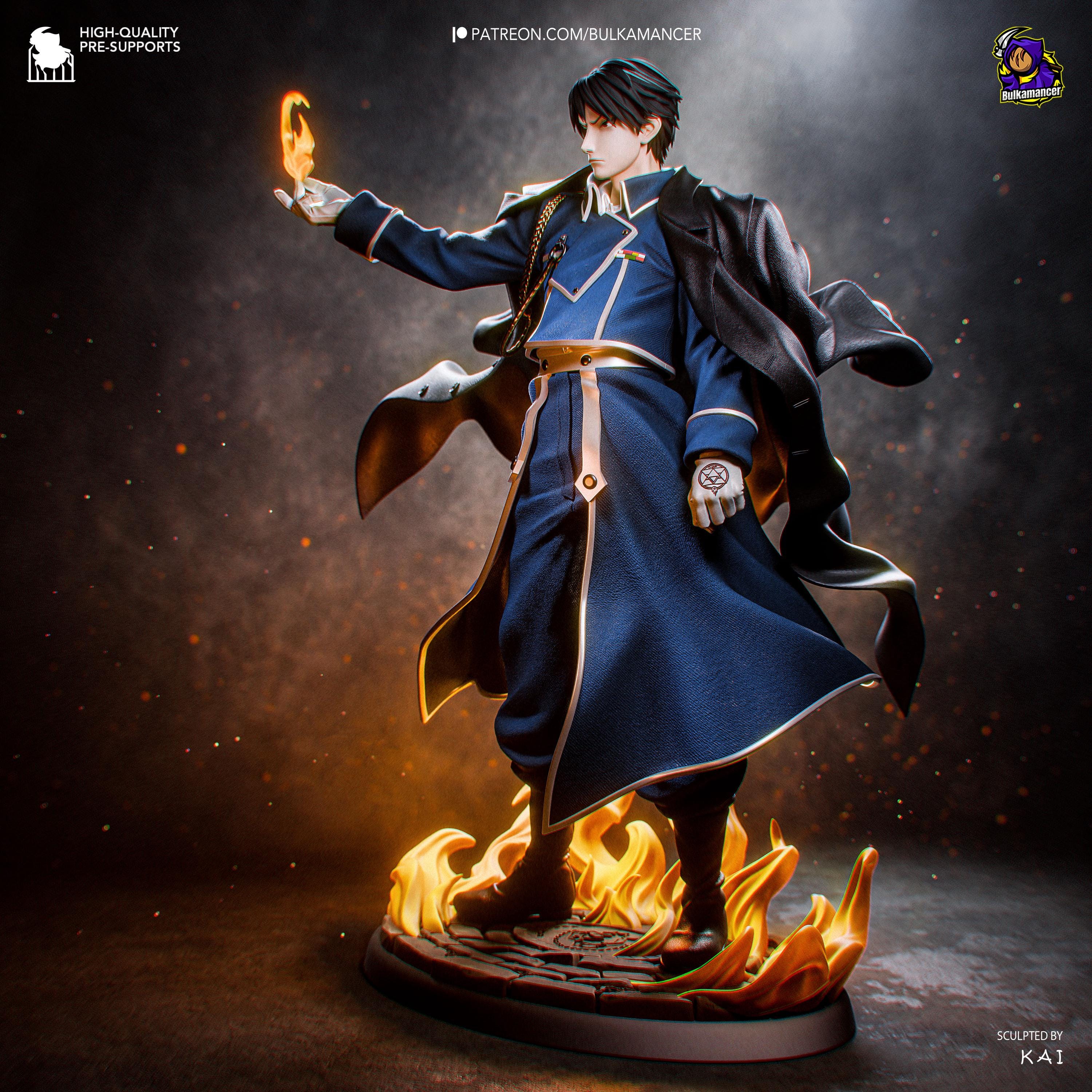 Colonel Of Flame - Military Fire Commander Roy Mustang Resin Figure 16K