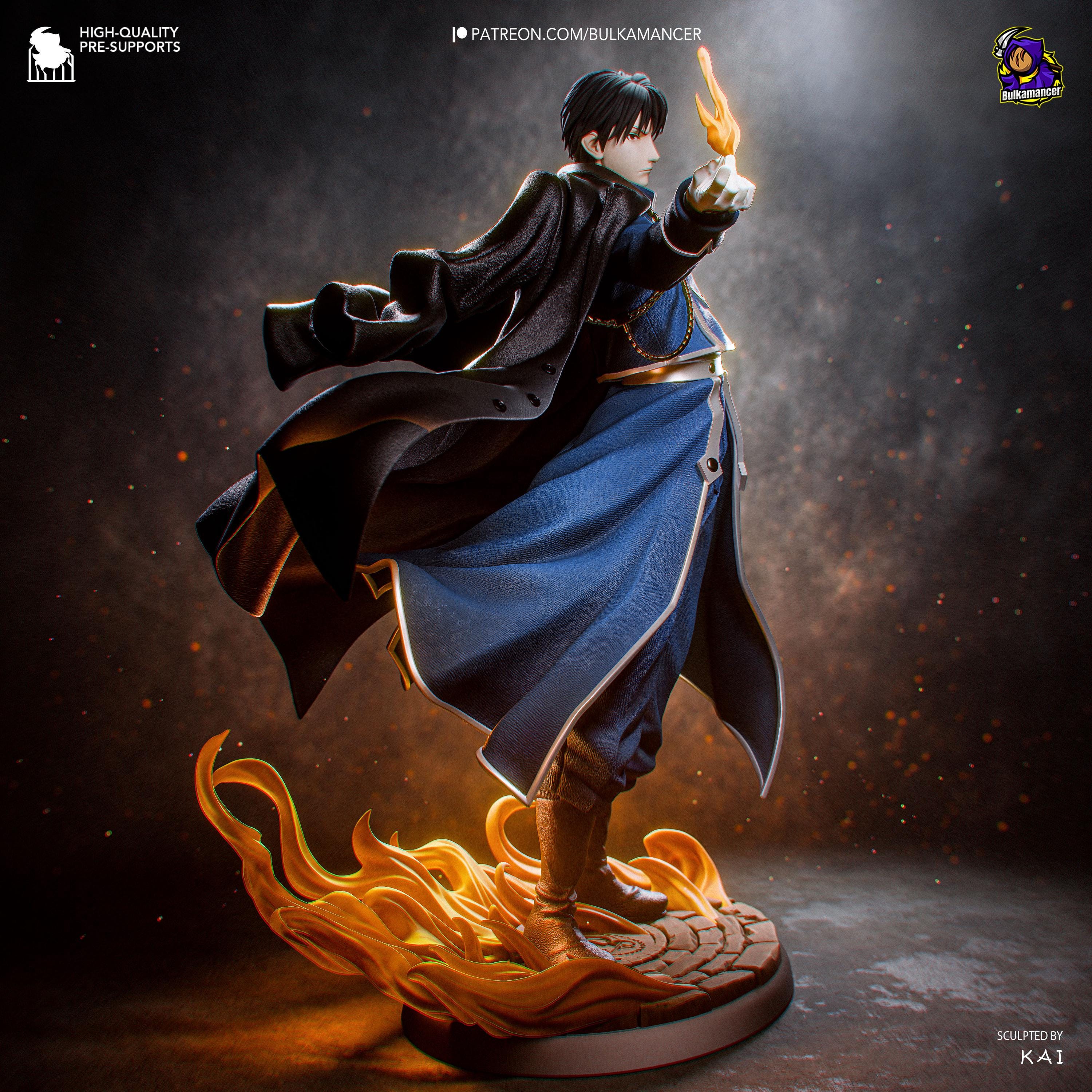 Colonel Of Flame - Military Fire Commander Roy Mustang Resin Figure 16K