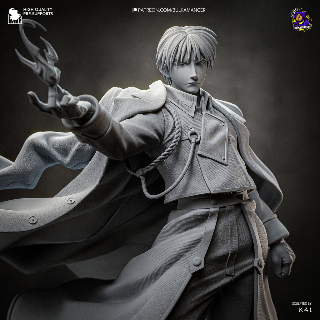 Colonel Of Flame - Military Fire Commander Roy Mustang Resin Figure 16K