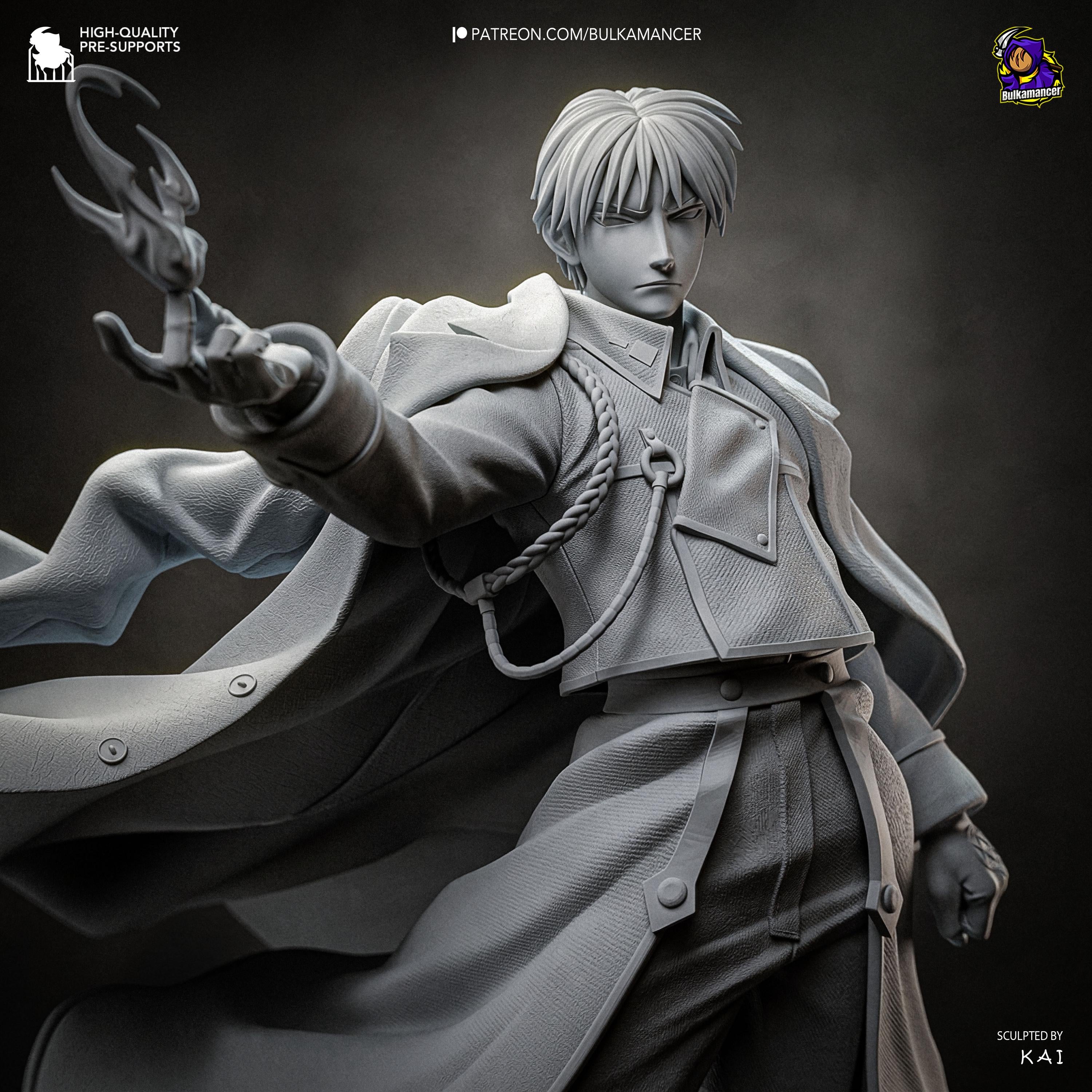 Colonel Of Flame - Military Fire Commander Roy Mustang Resin Figure 16K
