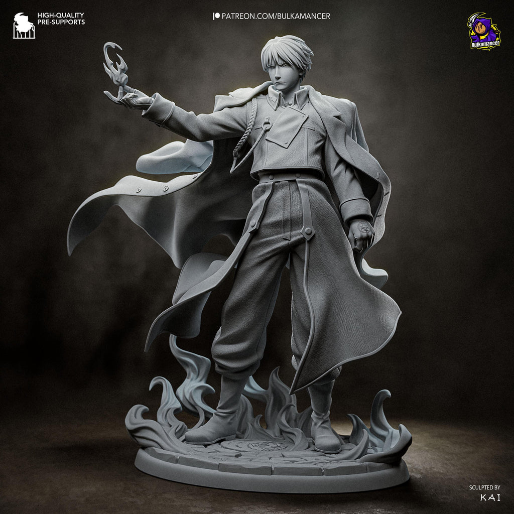 Colonel Of Flame - Military Fire Commander Roy Mustang Resin Figure 16K