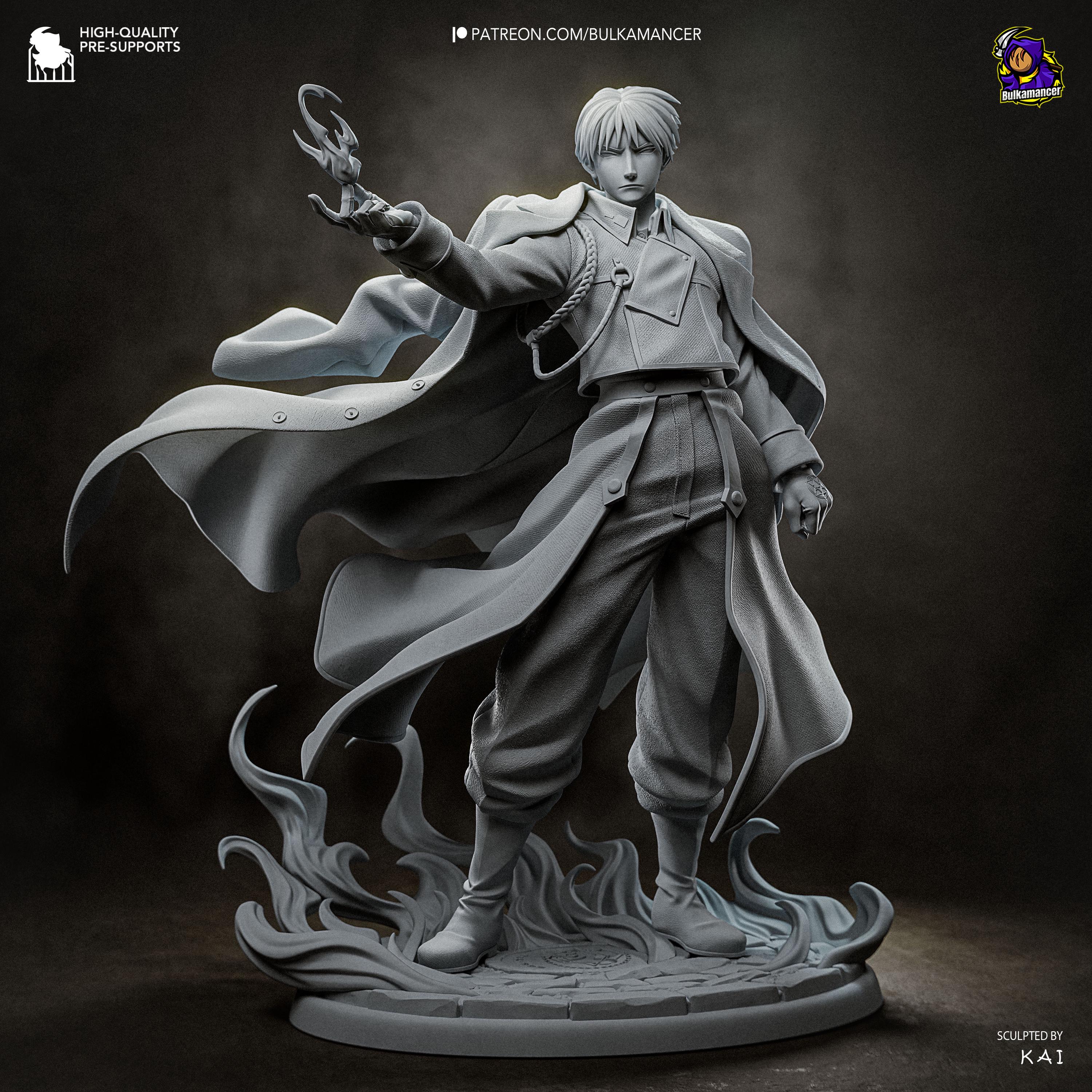 Colonel Of Flame - Military Fire Commander Roy Mustang Resin Figure 16K