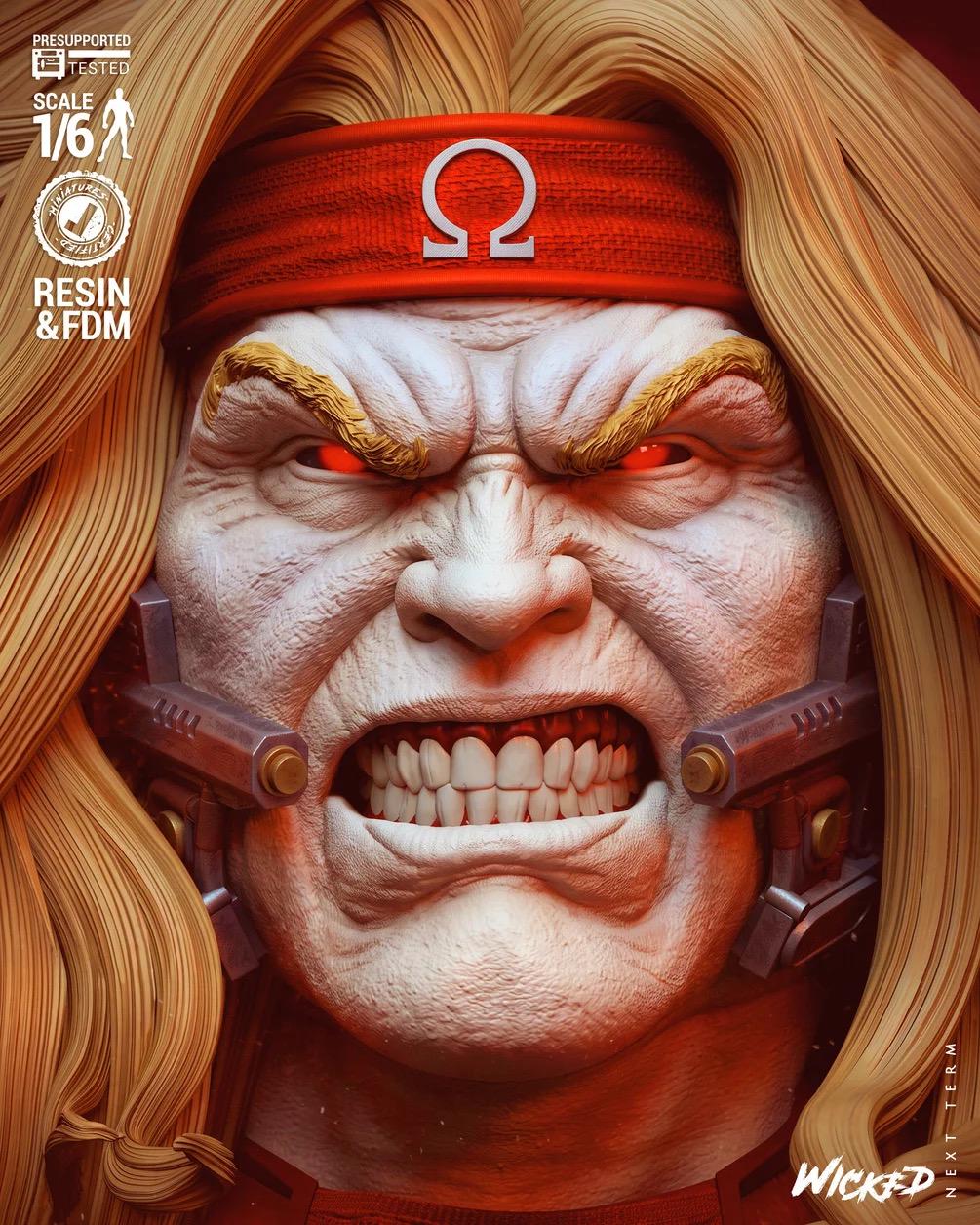 Red Eclipse - Cybernetic Lethal Villain Omega Red Resin Figure 16K