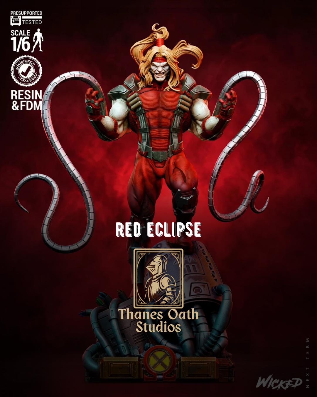 Red Eclipse - Cybernetic Lethal Villain Omega Red Resin Figure 16K