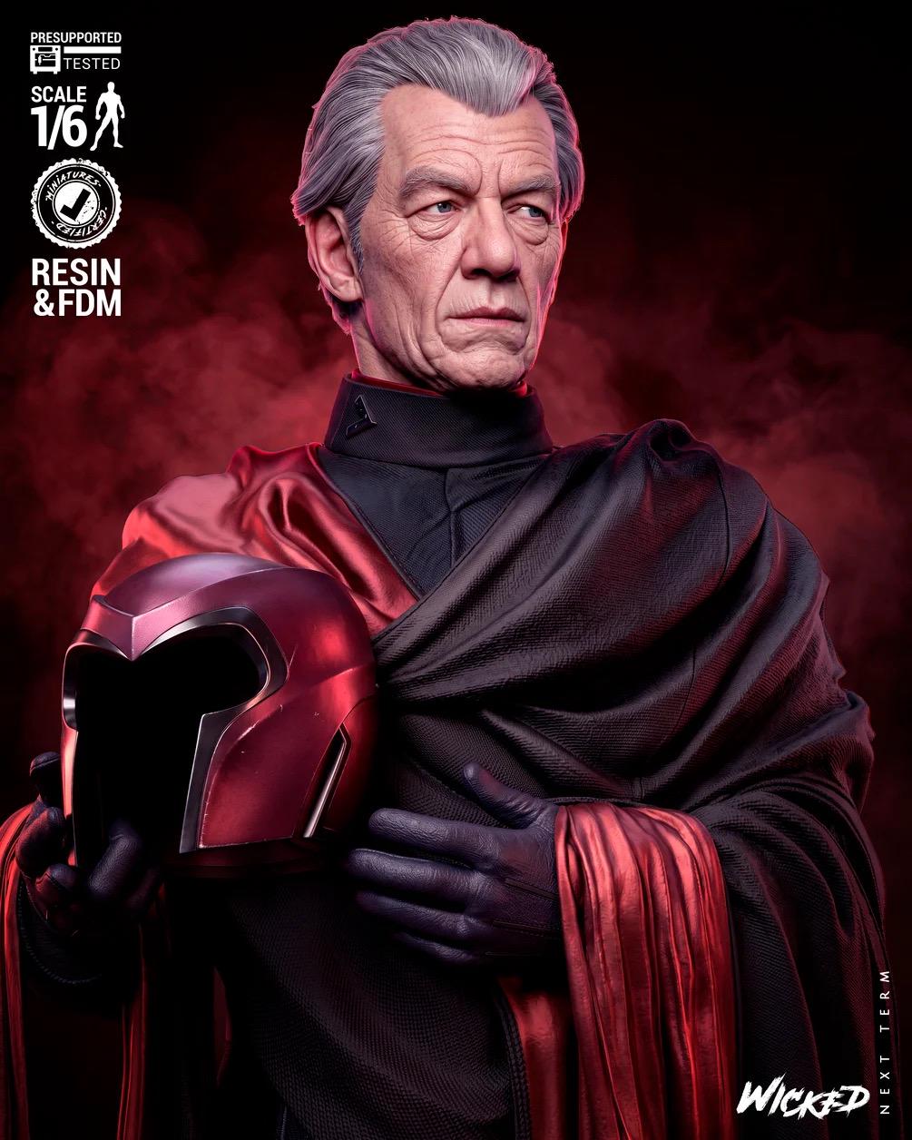 Magnetic Ascension - Powerful Metal Sorcerer Villain Magneto Resin Figure 16K
