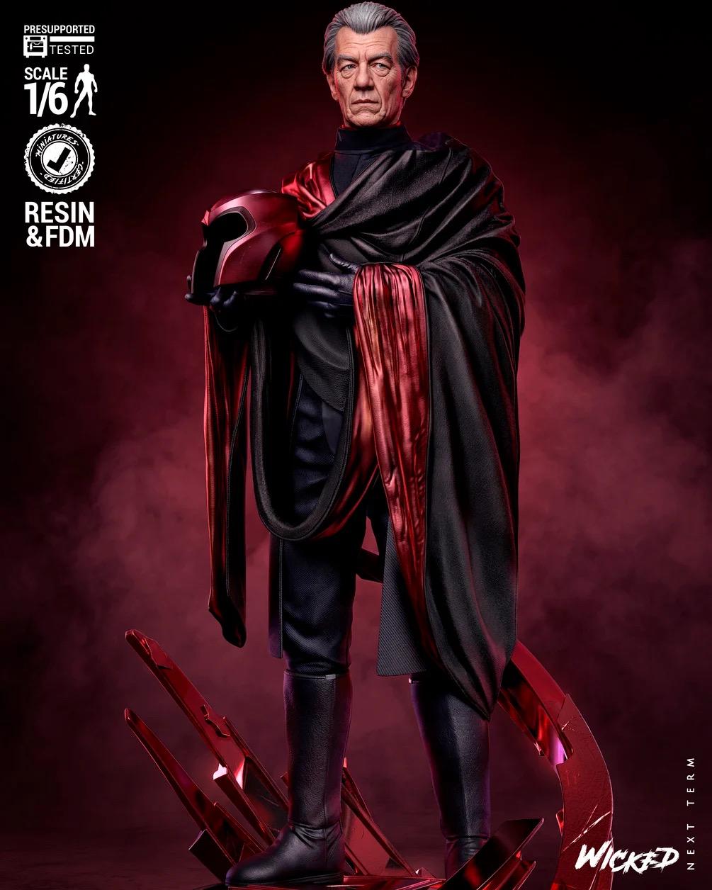 Magnetic Ascension - Powerful Metal Sorcerer Villain Magneto Resin Figure 16K