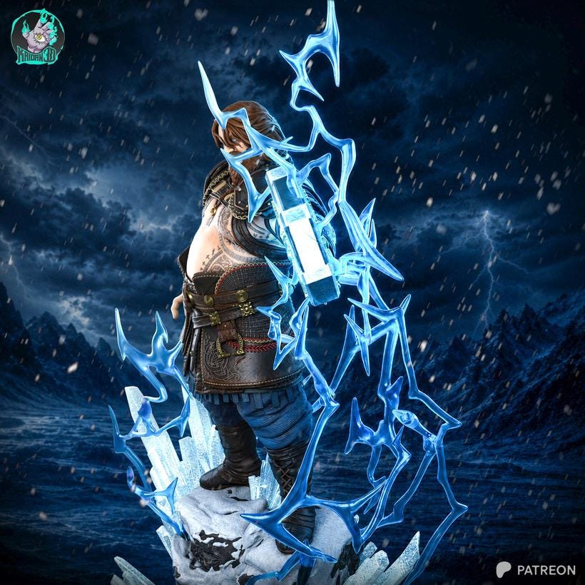 Wrath Of Asgard - Norse God Thunderous Destroyer Thor Resin Figure 16K