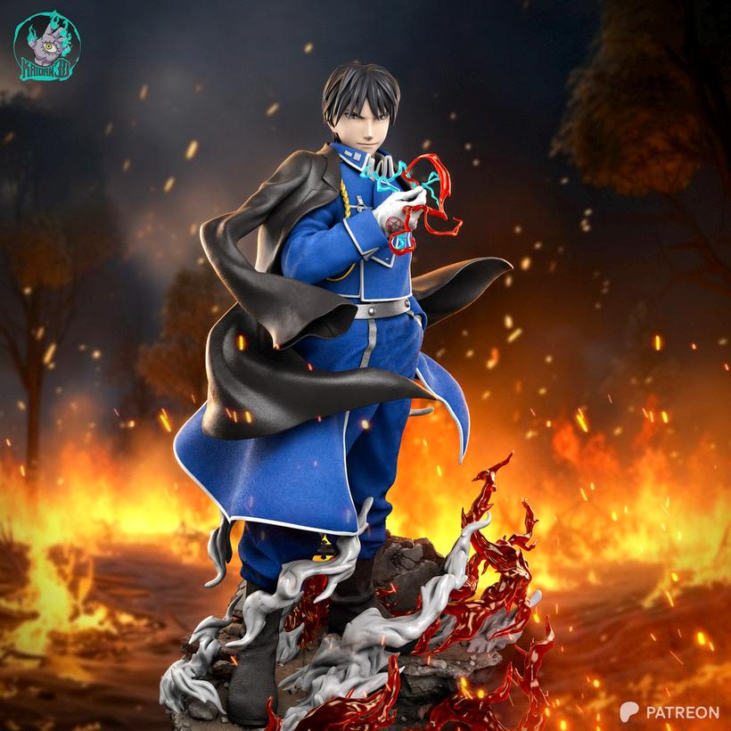Ember Command - Military Commander Flame Wielder Roy Mustang Resin Figure 16K