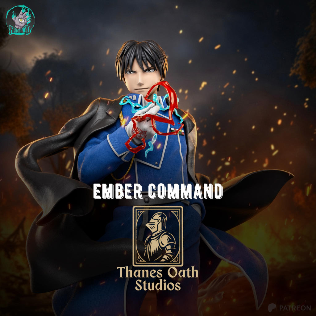 Ember Command - Military Commander Flame Wielder Roy Mustang Resin Figure 16K