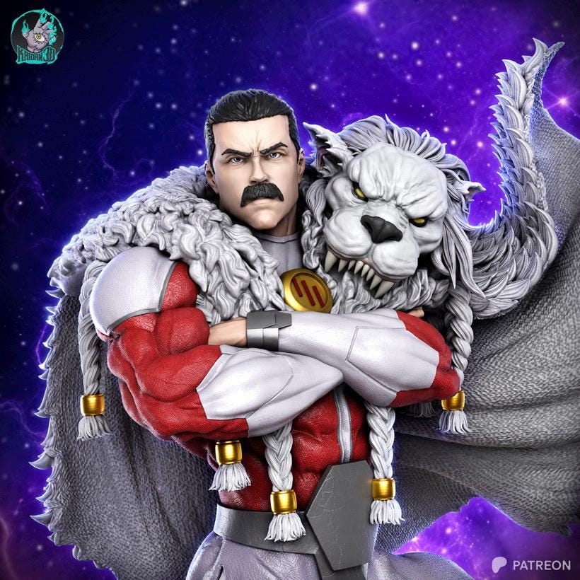 Imperial Fury - Colossal Powerful Tyrant Thragg Resin Figure 16K