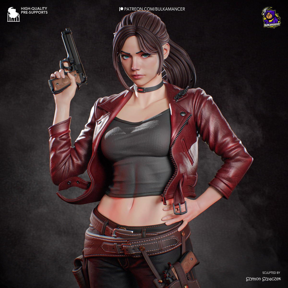 Last Responder - Resilient Horror Survivor Claire Redfield Resin Figure 16K