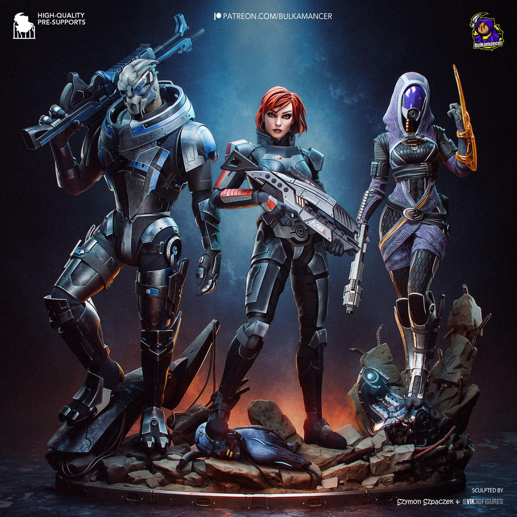 Stellar Legacy - Futuristic Sci-Fi Tactical Jane Shepard Resin Figure 16K