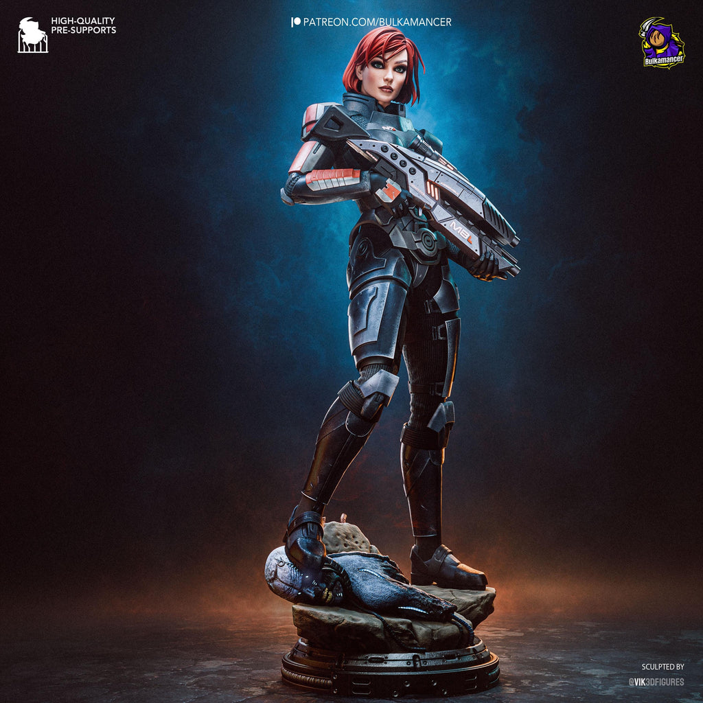 Stellar Legacy - Futuristic Sci-Fi Tactical Jane Shepard Resin Figure 16K