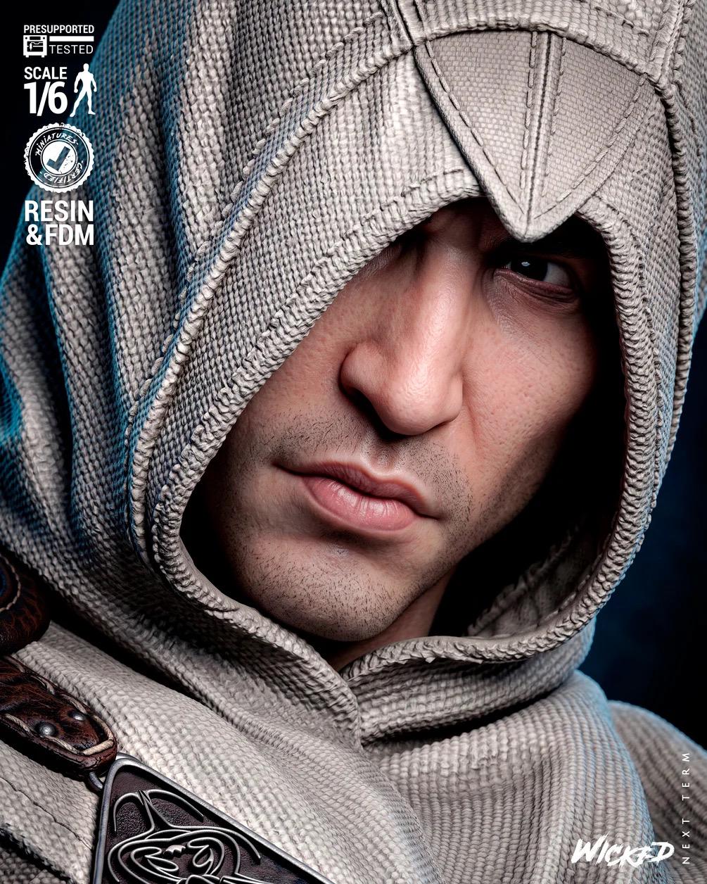 The Flying Eagle - Hooded Assassin Legend Altaïr Ibn-LaʼAhad Resin Figure 16K