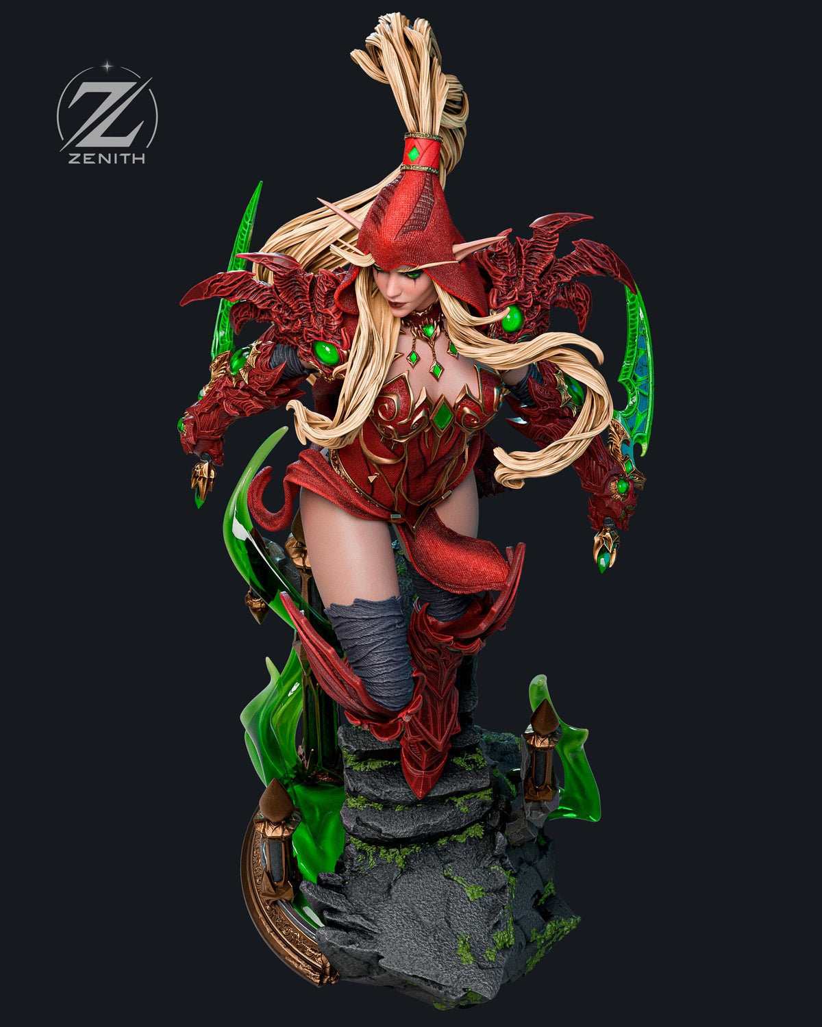 Sanguine Edge - Dark Deadly Rogue Valeera Sanguinar Resin Figure 16K