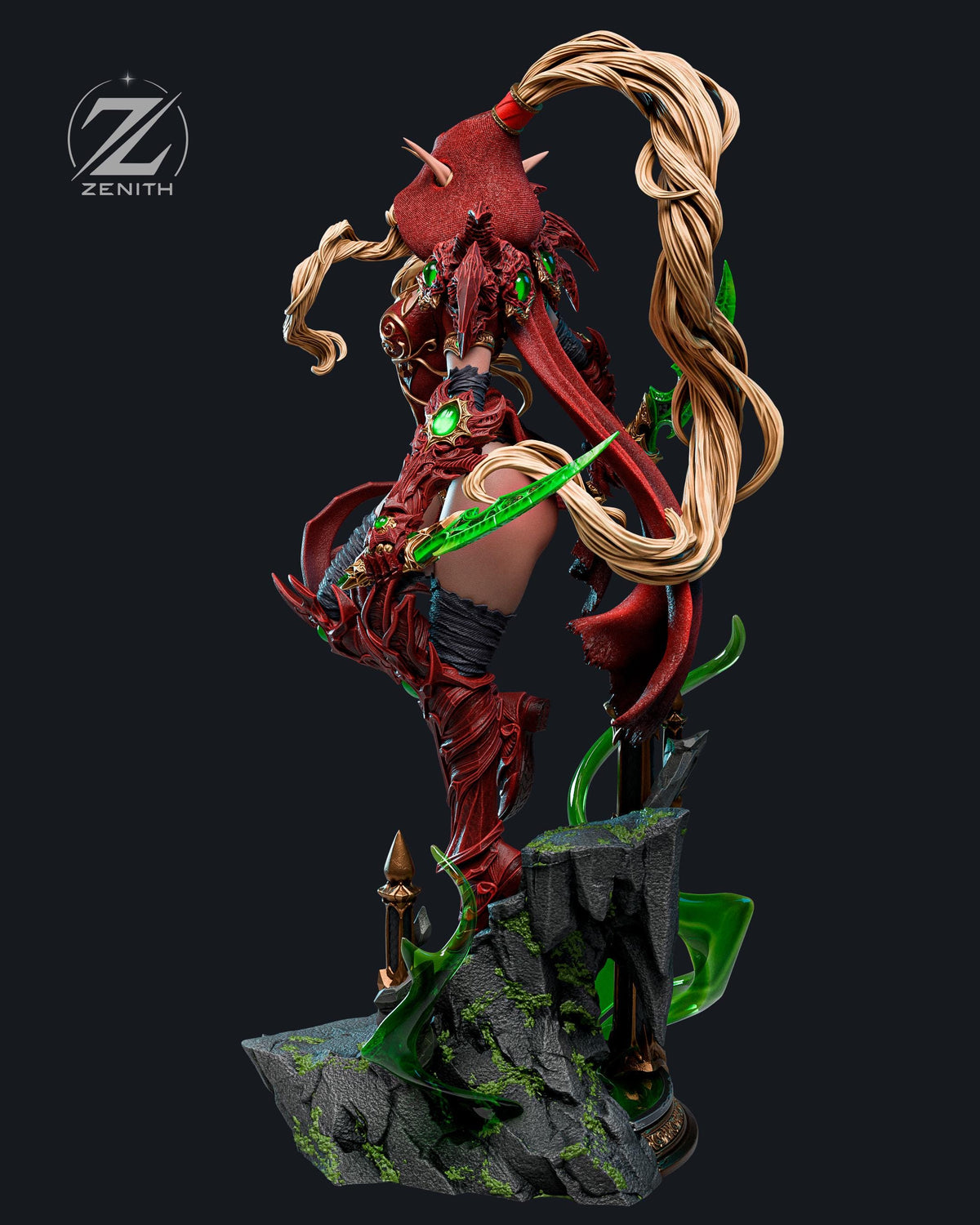 Sanguine Edge - Dark Deadly Rogue Valeera Sanguinar Resin Figure 16K