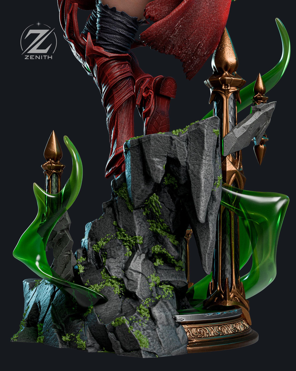 Sanguine Edge - Dark Deadly Rogue Valeera Sanguinar Resin Figure 16K