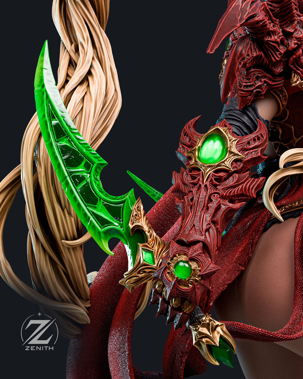 Sanguine Edge - Dark Deadly Rogue Valeera Sanguinar Resin Figure 16K