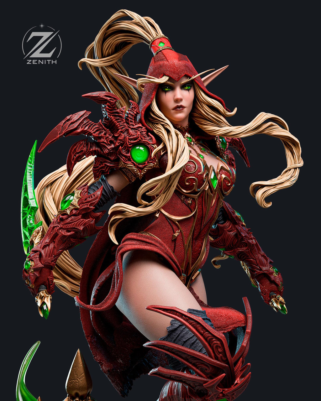 Sanguine Edge - Dark Deadly Rogue Valeera Sanguinar Resin Figure 16K