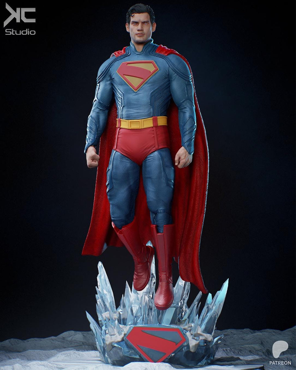 Beacon Of Hope - Powerful Caped Superhero Superman Resin Figure 16K