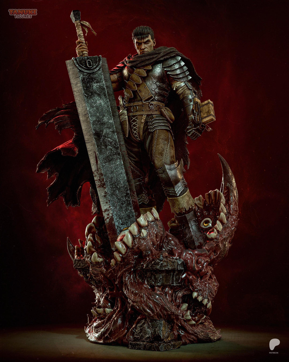 Mark Of Vengeance - Battle-Worn Dark Fantasy Swordsman Guts Resin Figure 16K