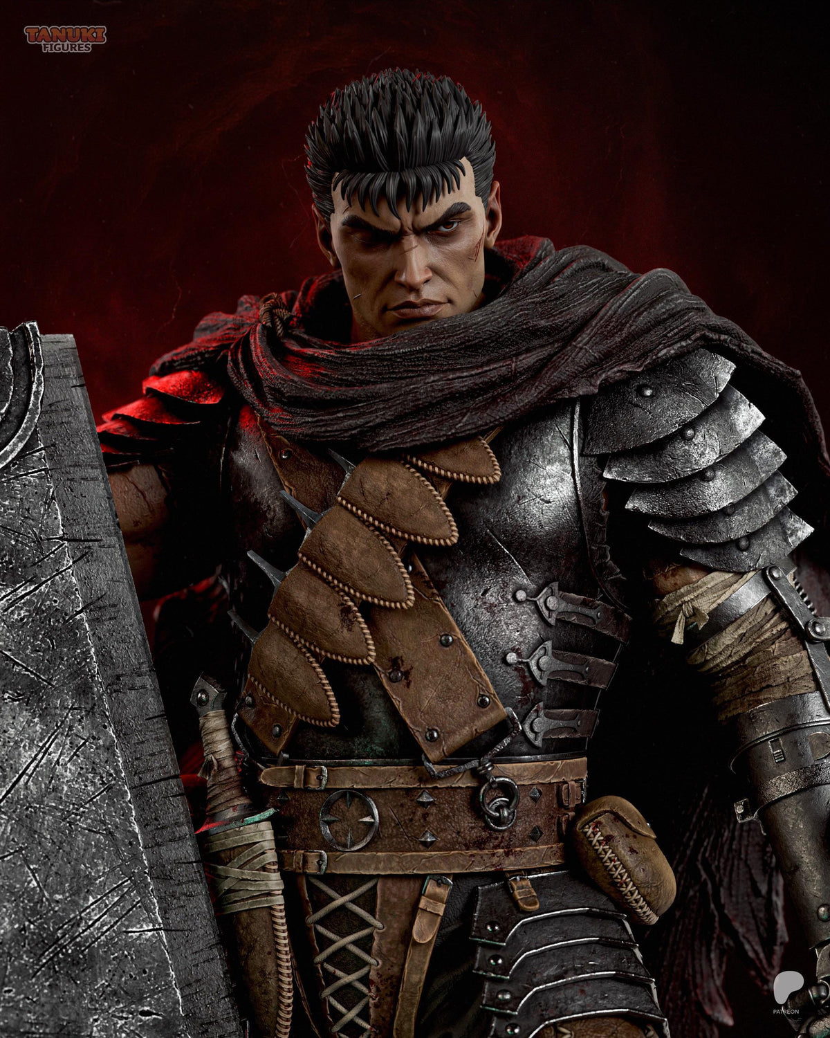 Mark Of Vengeance - Battle-Worn Dark Fantasy Swordsman Guts Resin Figure 16K