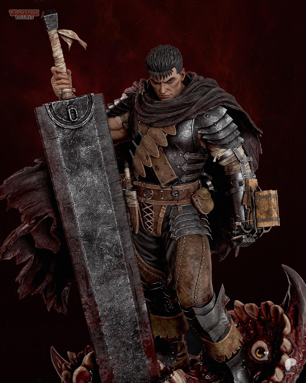 Mark Of Vengeance - Battle-Worn Dark Fantasy Swordsman Guts Resin Figure 16K