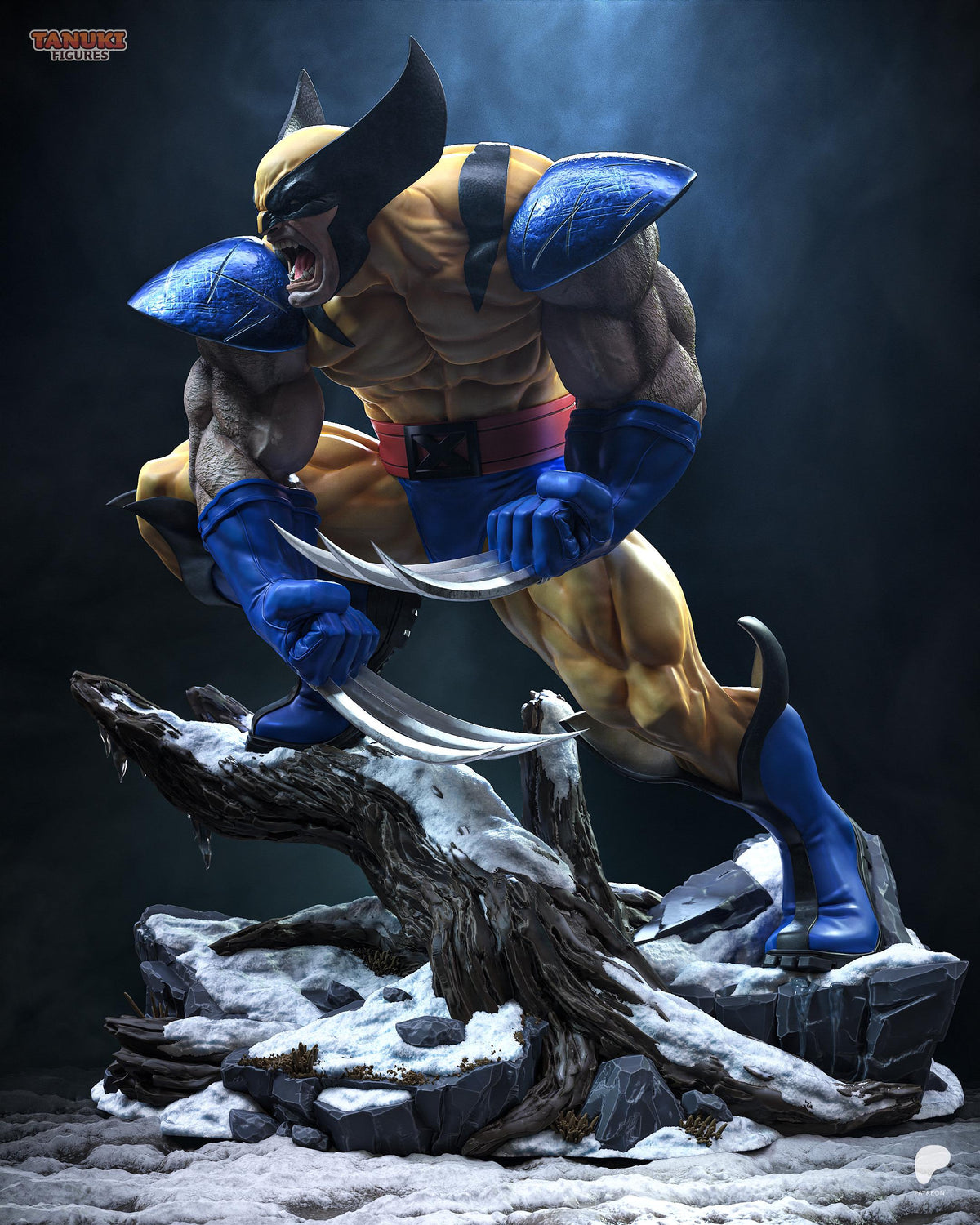 Feral Instinct - Muscular Aggressive Comic Mutant Wolverine Resin Figure 16K