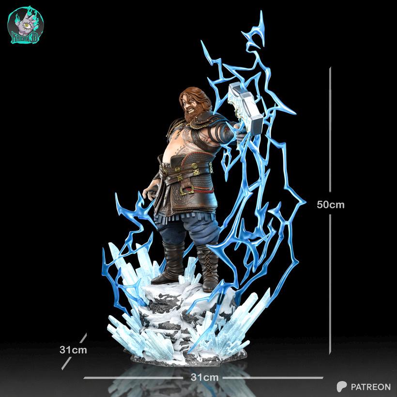 Wrath Of Asgard - Norse God Thunderous Destroyer Thor Resin Figure 16K