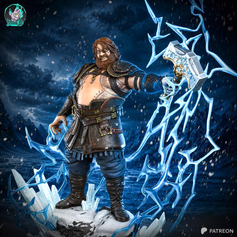 Wrath Of Asgard - Norse God Thunderous Destroyer Thor Resin Figure 16K