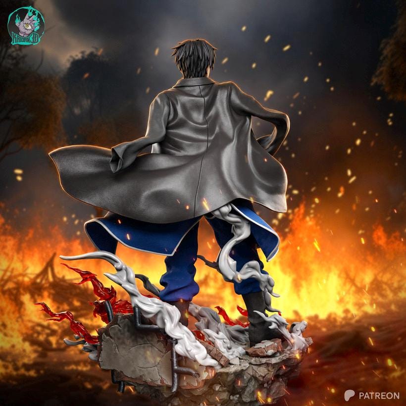 Ember Command - Military Commander Flame Wielder Roy Mustang Resin Figure 16K
