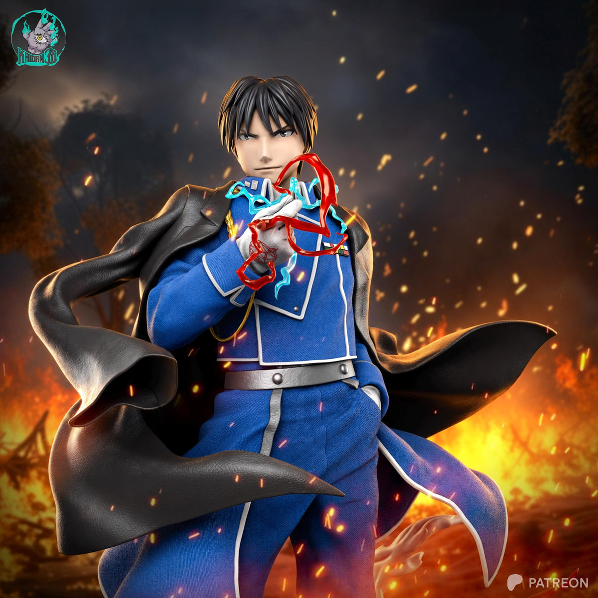 Ember Command - Military Commander Flame Wielder Roy Mustang Resin Figure 16K