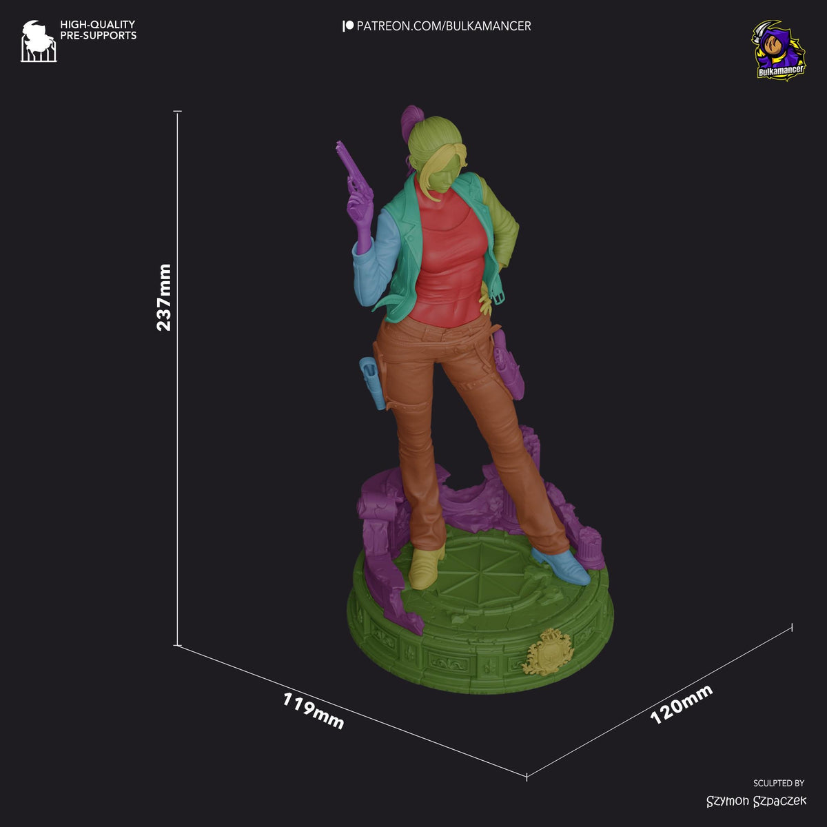 Last Responder - Resilient Horror Survivor Claire Redfield Resin Figure 16K