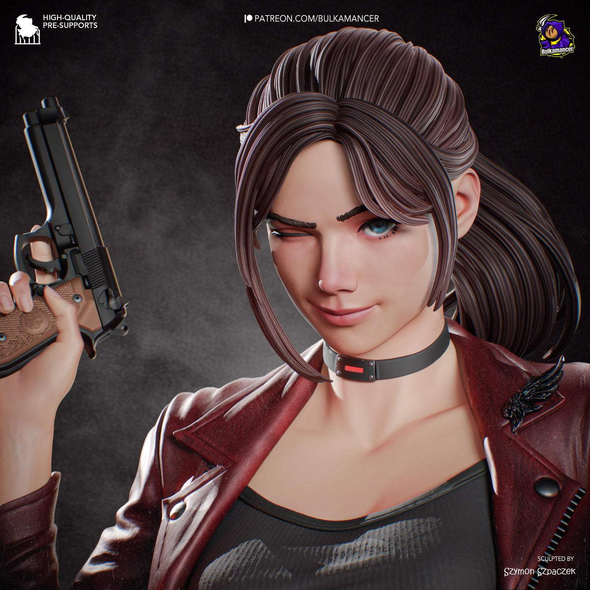 Last Responder - Resilient Horror Survivor Claire Redfield Resin Figure 16K