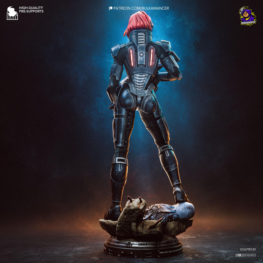 Stellar Legacy - Futuristic Sci-Fi Tactical Jane Shepard Resin Figure 16K